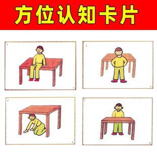 方位方向空间感知认知卡片康复教具个训家庭自闭症儿童训练玩具