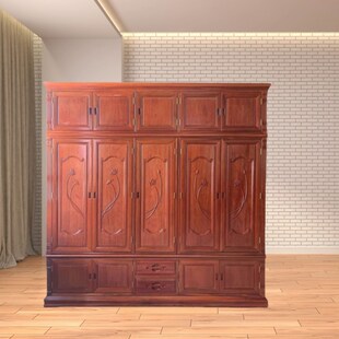 红木家具顶箱衣柜金花梨木原木卧室中式简约N欧式储物顶箱衣橱实