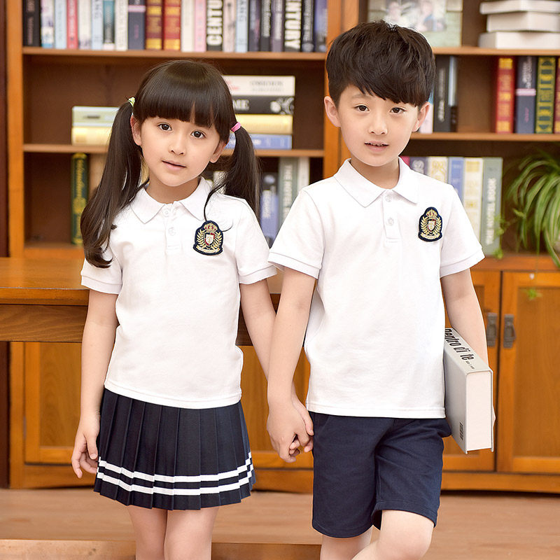 校服套装夏季短袖男女童装学院风运动会服中小学生班服幼儿园园服