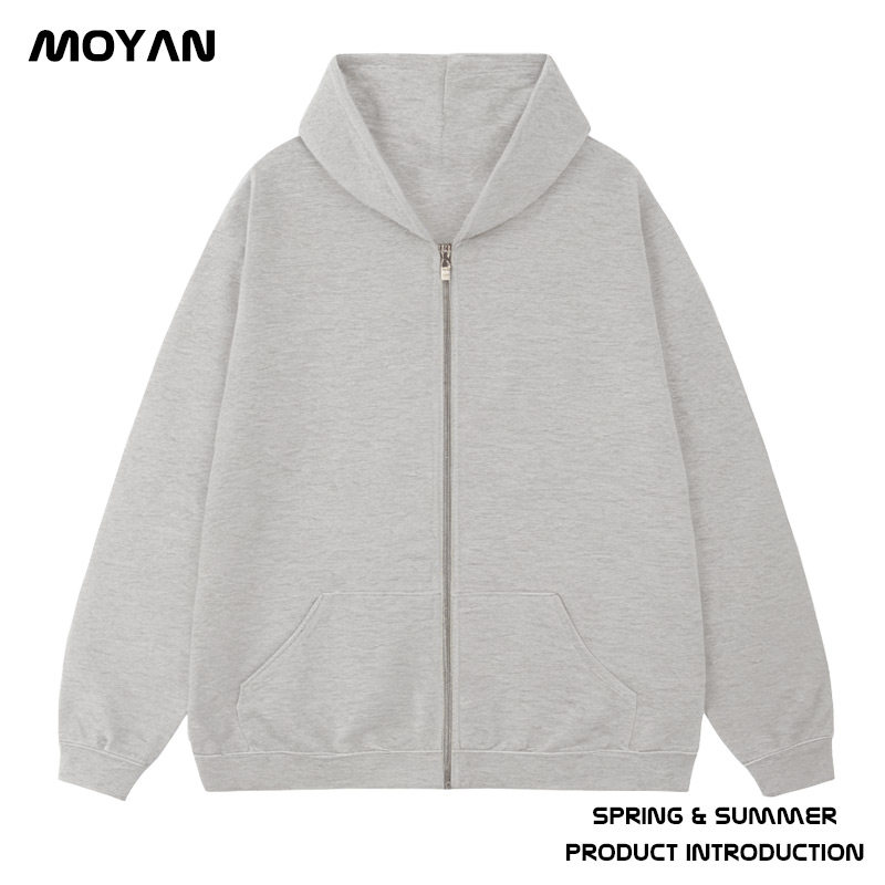 加肥加大码男装胖子卫衣加绒高个子宽松连帽春秋冬款拉链外套男款