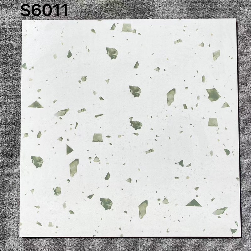 彩色灰色网红600x600水磨石地砖F仿古砖防滑餐饮连锁店瓷砖现代