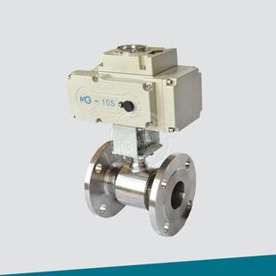 AC220V DN50配精小型电装 电动不锈钢卫生级法兰球阀WQ941F 10R3