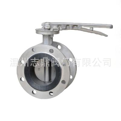 D41X-16P304不锈钢手柄法兰蝶阀无销蝶阀阀座加宽乙丙D341F