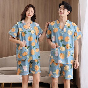 亲子汗蒸服纯棉桃子女儿童宝宝洗浴服汤泉衣服酒店会所按摩桑拿服