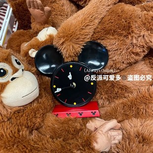 反派可爱多miki时钟卡通桌面台式摆件客厅简约北欧时尚家用纯手工