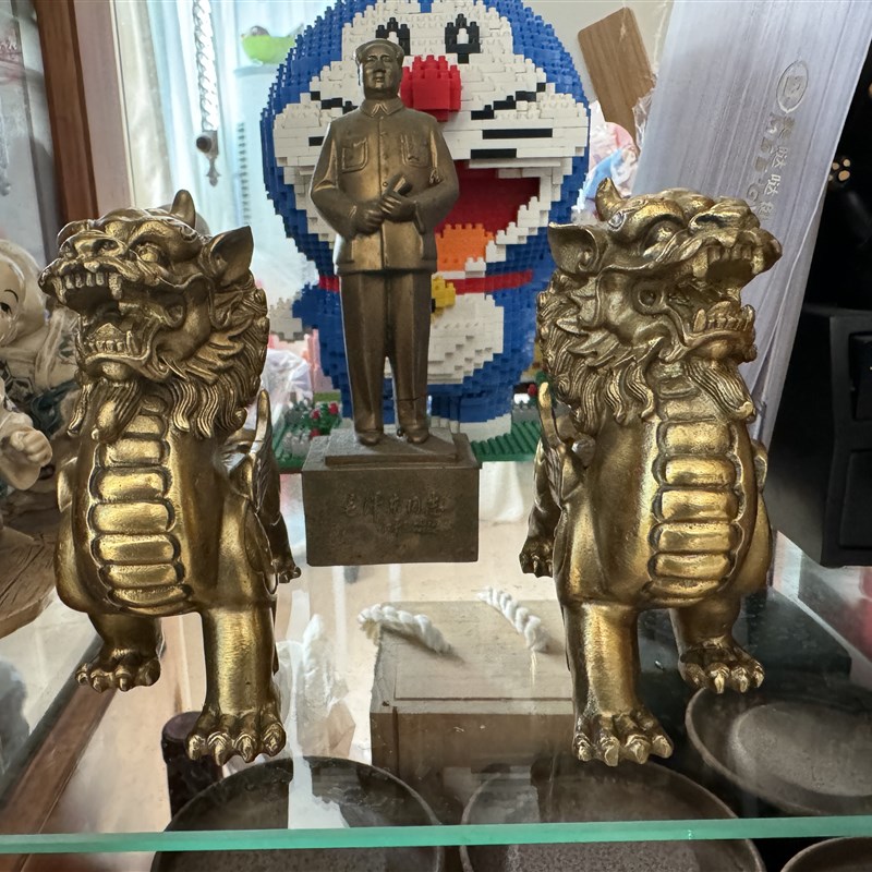 纯铜招财b貔貅摆件镇宅仿古纯铜貔貅办公室摆设工艺品门厅玄关财