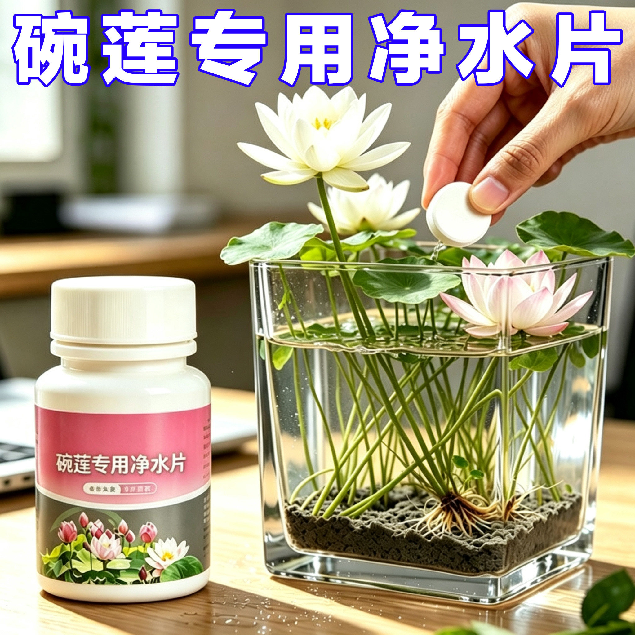 【碗莲睡莲净水片】净水促花护根