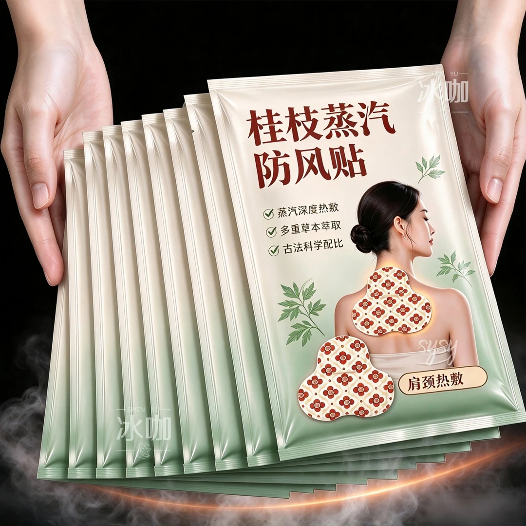 桂枝防风草本蒸汽热敷肩颈贴