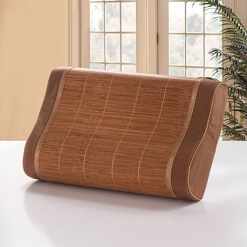 竹席60x40厘米成人乳p胶枕枕套竹丝凉席夏季儿童50*30cm记忆枕头