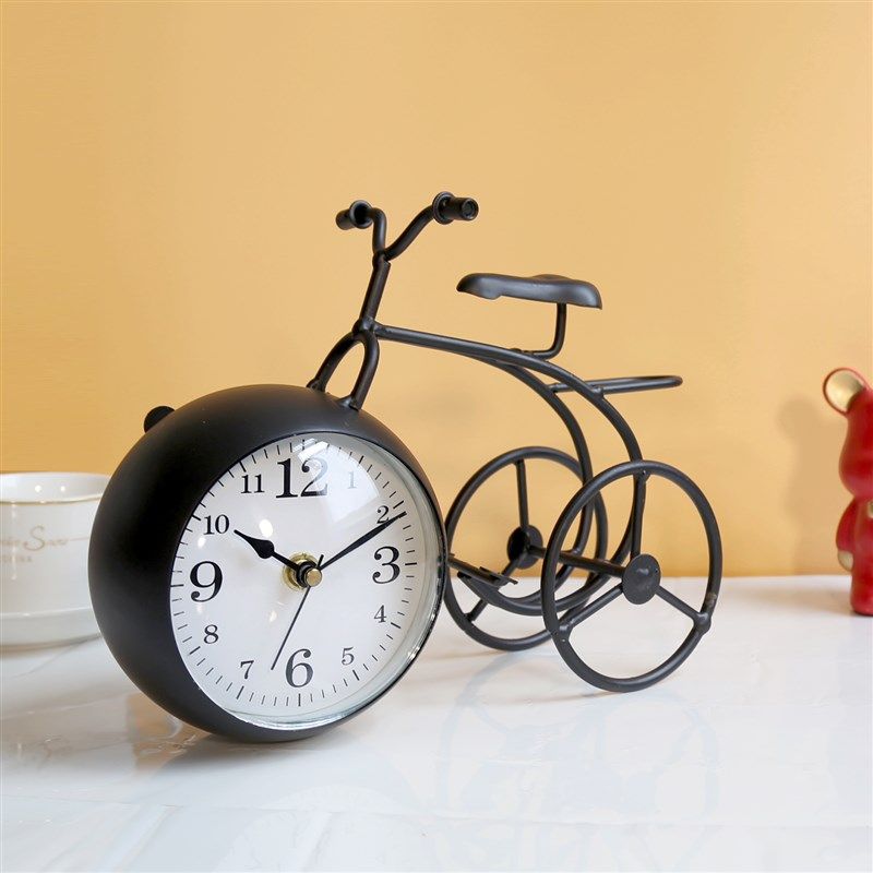 客厅钟表摆件电视柜桌面时钟玄关钟表现代简约静音装饰品台钟铁艺,家居饰品,座钟,淘宝优惠券,粉丝福利购,淘宝优惠卷