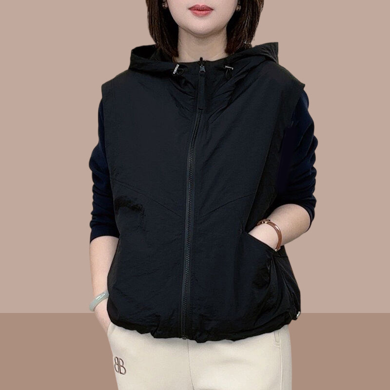 女士马甲2025新款夏季洋气时髦马夹外穿薄款背心大码胖mm爆款外搭