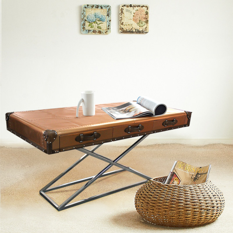 美式乡村X型e亮光手工铝仿古电视柜/玄关柜/简约欧式三抽电视机柜