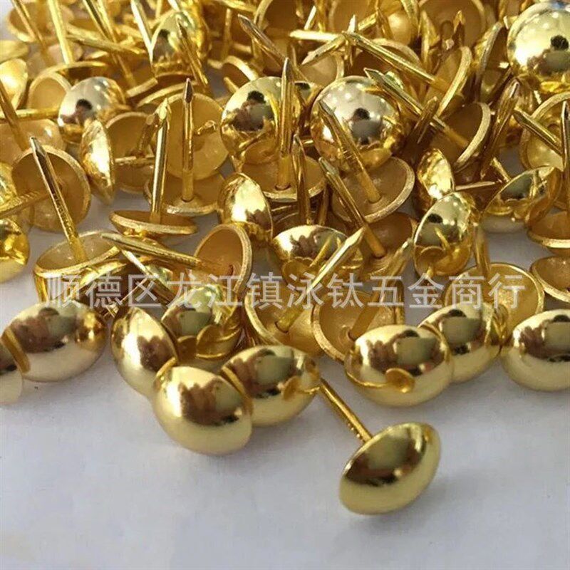 现货加厚纯铜泡钉沙发装饰泡钉仿古钉软包硬包光面泡钉厂家
