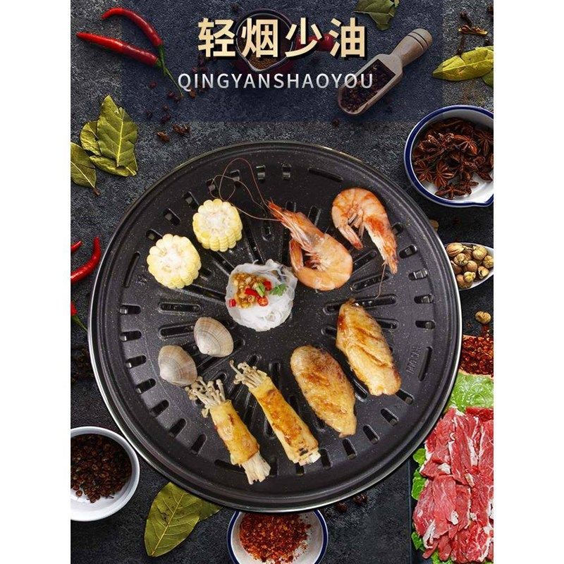 韩式铸铁炭1567肉炉家用木火室围内炉煮茶烧烤炉商用炭无烟圆形碳