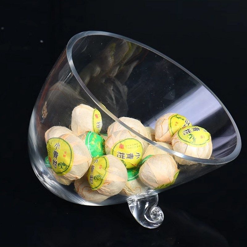 透明玻璃水果盘斜口玻璃碗烛台欧式现代简约家居装饰摆件沙拉碗,家居饰品,装饰碗,淘宝优惠券,粉丝福利购,淘宝优惠卷