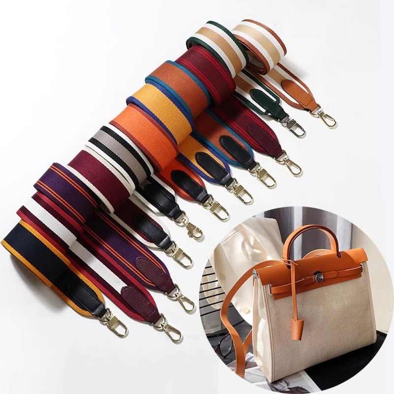 棕色包包肩带斜挎包宽肩带配件女士单肩包带挎包背带替换带帆布带