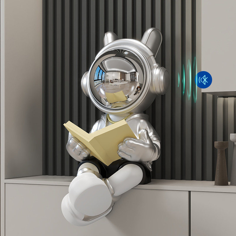 太空人坐姿落地大摆件蓝牙音响存钱罐玄关电视柜地台高级感装饰品,家居饰品,落地摆件,淘宝优惠券,粉丝福利购,淘宝优惠卷