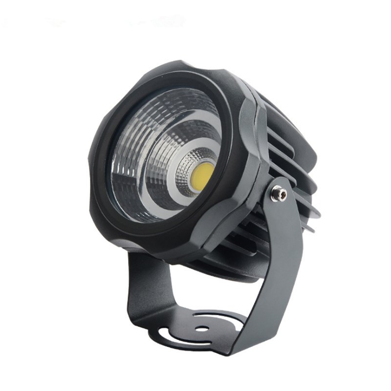 led圆形cob投光灯w2w3w聚光超亮投射灯照树灯广告招牌草坪灯