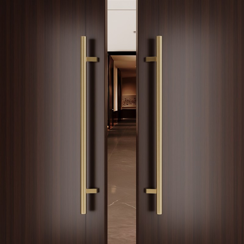 办公室大门把手玻璃门拉手对开实木门把手对装推拉加厚不锈钢把手