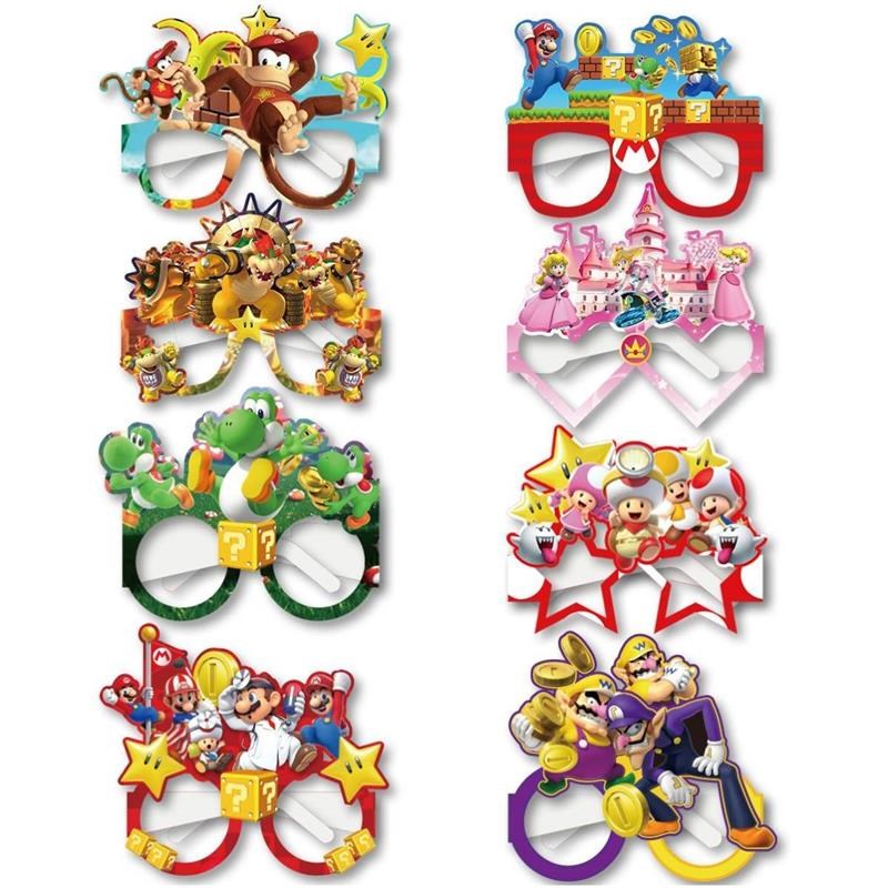 8pcs/set Superl Marios Bros Cosplay Photo Props Yoshi Bowser