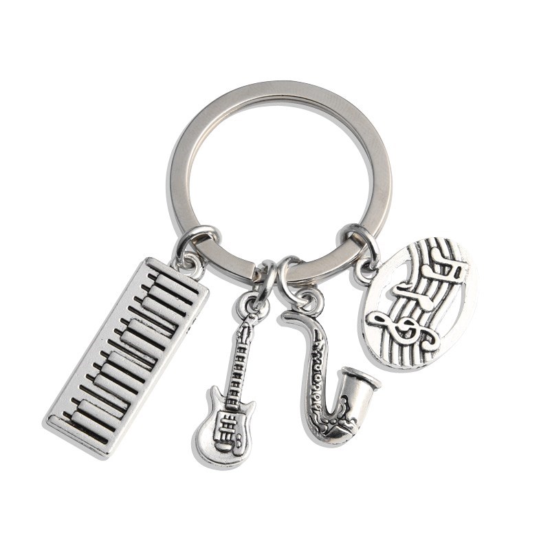 New Music Keychaion Musicians Pianist Key Ring Piano Keyboar