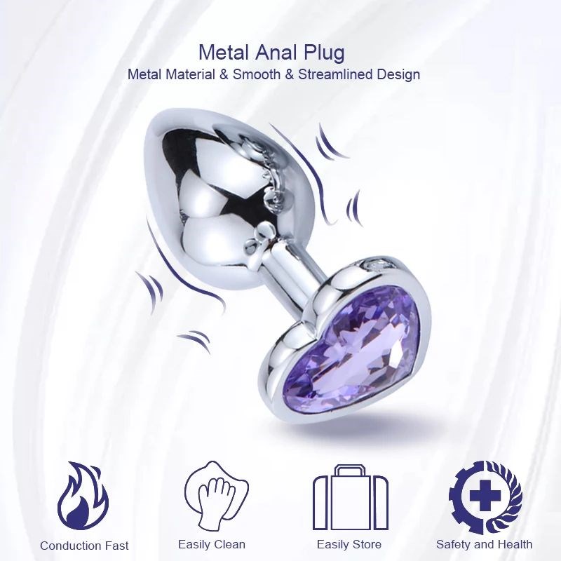 3Size Meetal Anal Plug Beginner Butt Plug Masturbation Tool