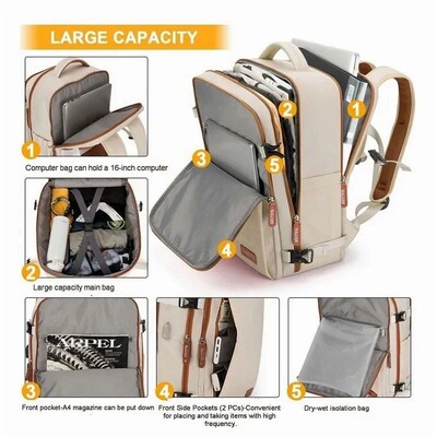 Airplane Travel Backpack For Women Men LapPtop Bag Luggage