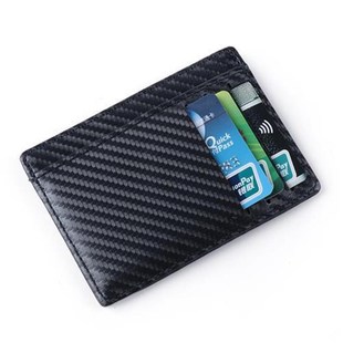 Blocking Slima Credit Leather Wallet Card RFID Holder Pur