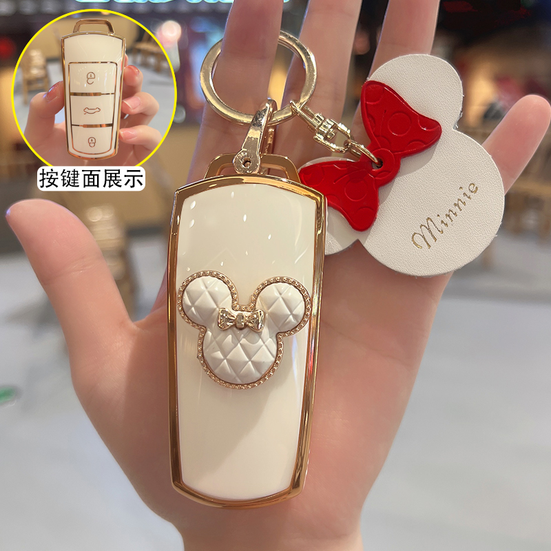 大众迈腾钥匙老款b7女15款cc专用1款B汽车钥匙包壳扣一键启动