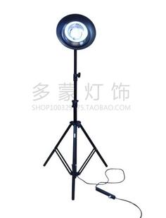 卤素落地灯欧式三脚架升降调节方便携带折叠光向上灯具
