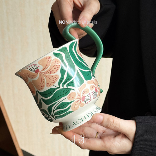 马克杯情侣水杯陶瓷原创高级感小众创意咖啡杯家用牛奶杯喝水杯子