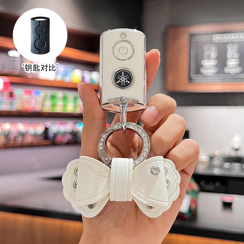 适用雅马哈摩托车钥匙套NMAX155/XMAX300女YAMAHA高档保护套