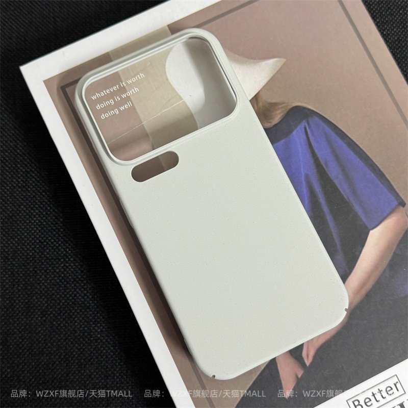 wzxf岩沙硬壳适用小米17ProMax手机壳新款磨砂小米17pro简约纯色高级感保护套17pm全包创意男女款max外壳个性
