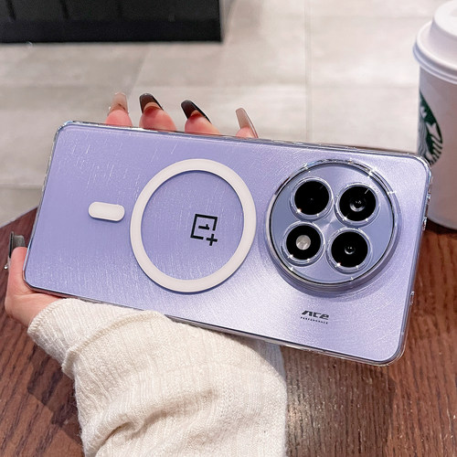 适用一加Ace5Pro手机壳新款1+ace5至尊版超薄磁吸3v竞速镜头全包1+ace3磨砂透明oneplus男女高级感硬壳保护套