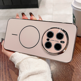 镭射细圈磁吸适用荣耀magic7pro手机壳新款魔术7全包镜头magic6磨砂防摔honor男女保护套por高级感软边硬壳