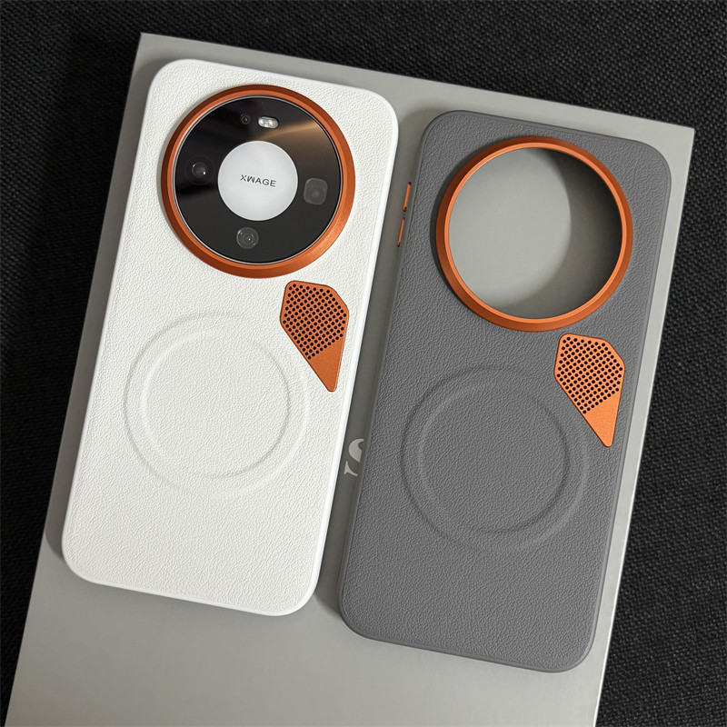 【强磁散热】适用华为Mate80ProMax手机壳新款磁吸充电mate70pro+金属框大孔高级感por小众保护套男女软边硬