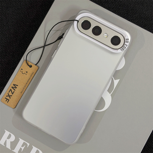 wzxf高级感银白色适用vivoS50ProMini手机壳新款大孔s30防摔mini简约pro纯色vivo保护套软边硬壳男女款外壳潮