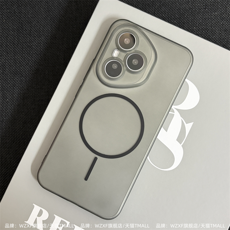 wzxf【超薄软壳】适用荣耀400pro手机壳新款黑色透明磨砂荣耀400磁吸镜头精孔por硅胶全包防摔保护套男女简约