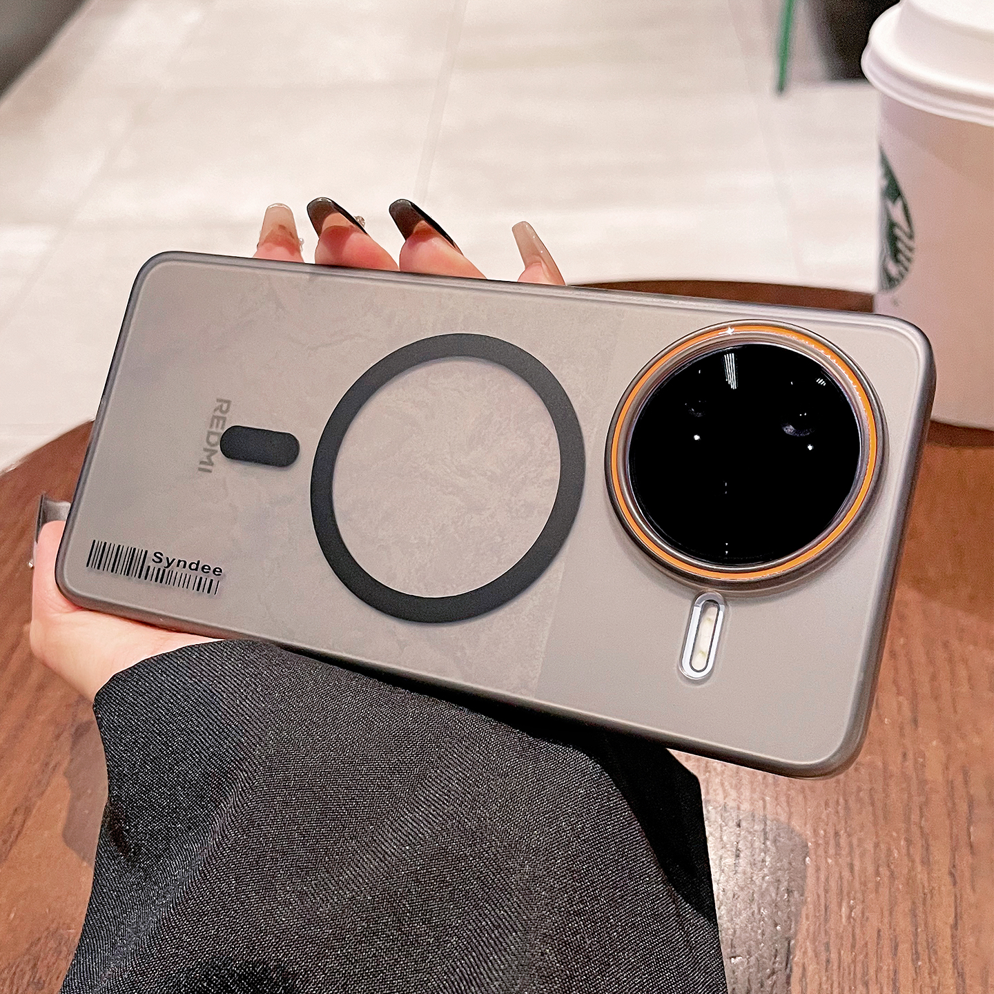 适用红米K80Pro手机壳新款磁吸透明磨砂K80至尊版镜头大孔k70pro男女k60简约Redmi超薄全包por商务高级感硬壳