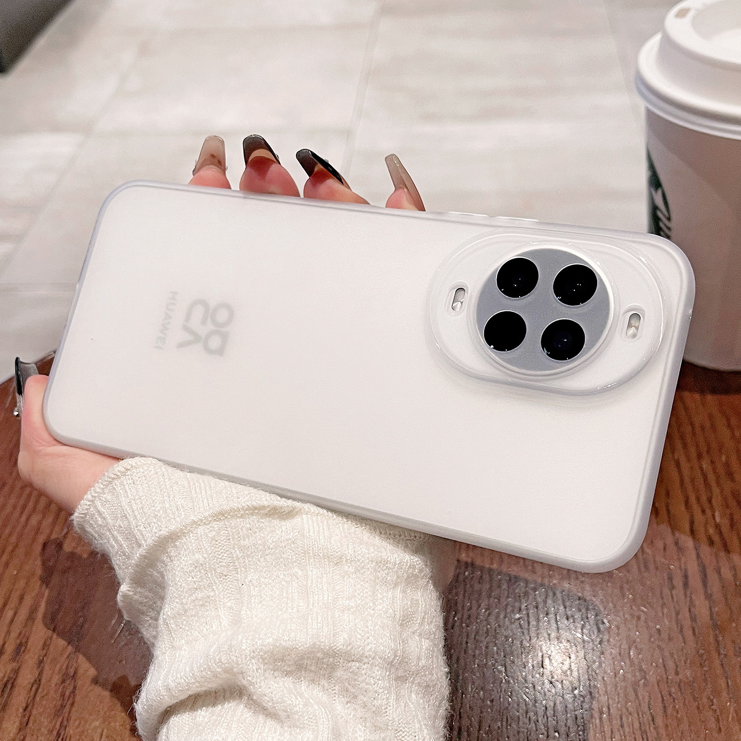 适用华为nova14手机壳新款超薄nova14ultra透明磨砂navo13pro硅胶保护套12全包男女防摔高级感tpu软壳por简约