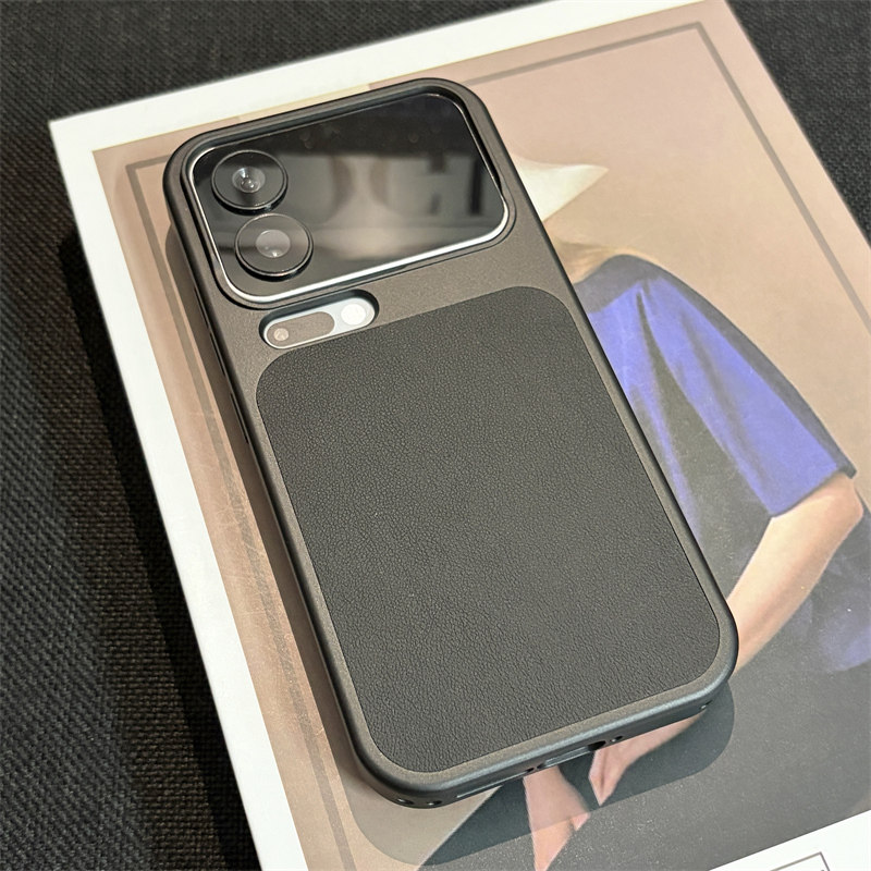 wzxf轻奢素皮纹适用小米17ProMax手机壳新款黑色17pro磁吸17ultra高级感17u肤感磨砂max硬壳小众保护套女男款