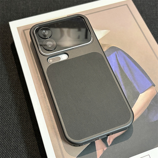 wzxf轻奢素皮纹适用小米17ProMax手机壳新款黑色17pro磁吸17ultra高级感17u肤感磨砂max硬壳小众保护套女男款