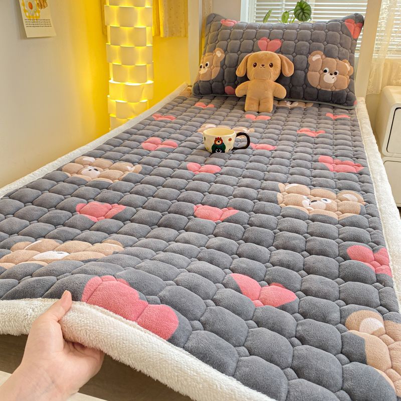 牛奶绒床垫软垫家用宿舍学生单人垫加厚床单磨毛秋冬保暖超软暖