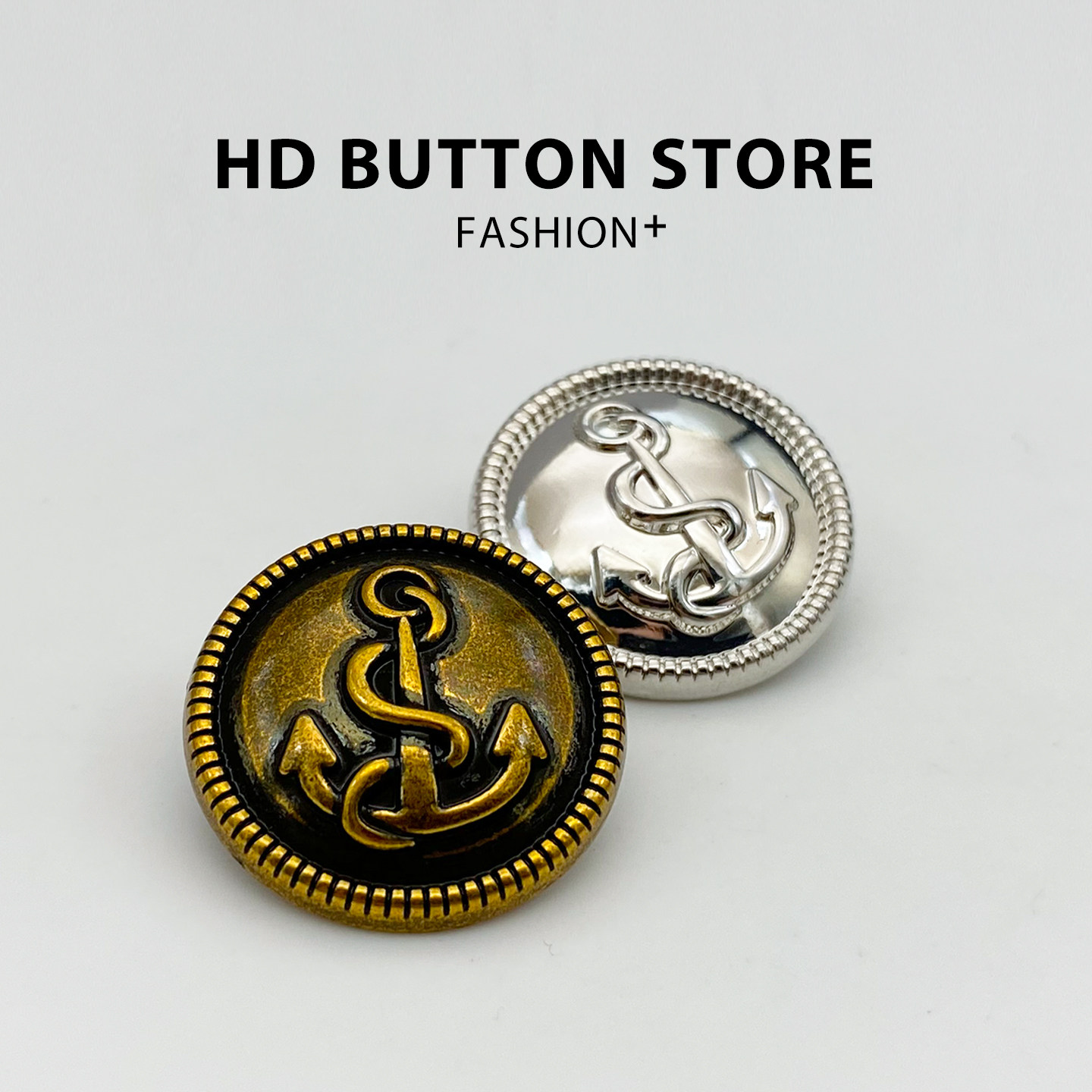 英伦金属船锚外套大衣扣子男女制服西装装饰钮扣金属毛衣裙子纽扣