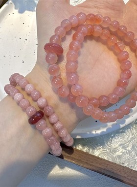 十里间【糯香】文艺小清新天然石手链百搭少女禅意古风手串