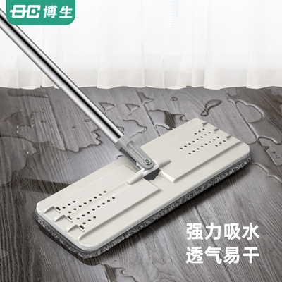 博生加厚家用拖把头通用免手洗懒人平板拖把配件墩布拖布替换布头
