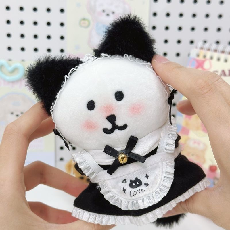 13cm自嘲熊娃衣 猫咪小女仆 10cm娃衣棉花娃娃可爱公主裙替换装