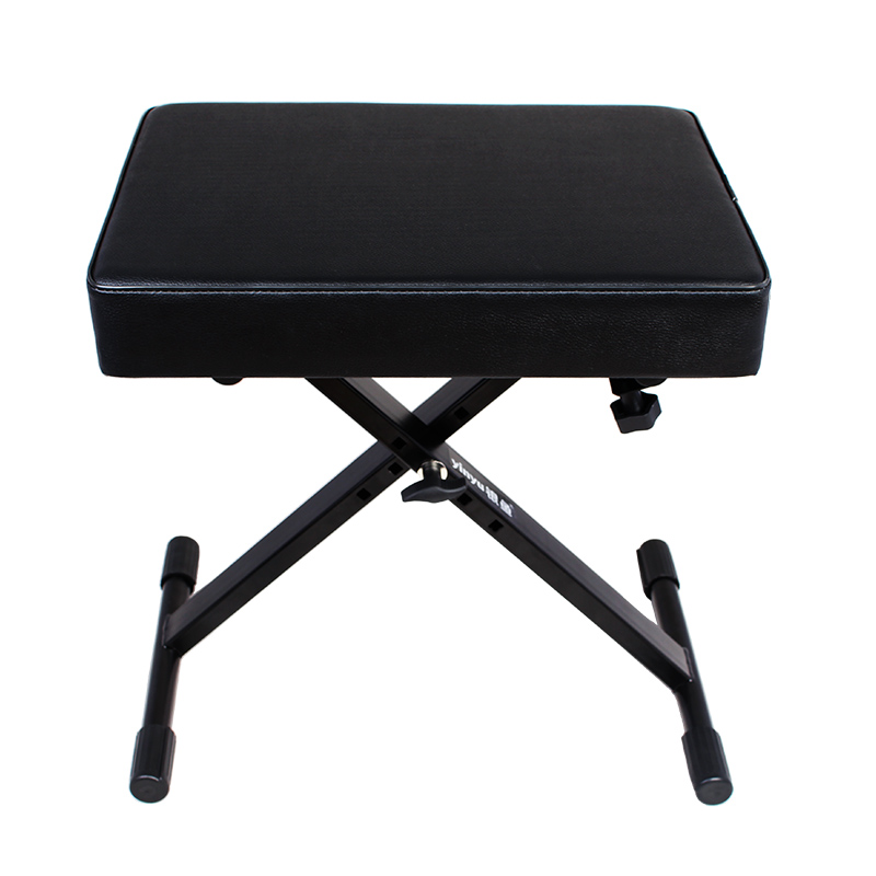 银鱼练琴凳单人折叠儿童电子钢琴吉他椅可升降调节古筝实木凳子