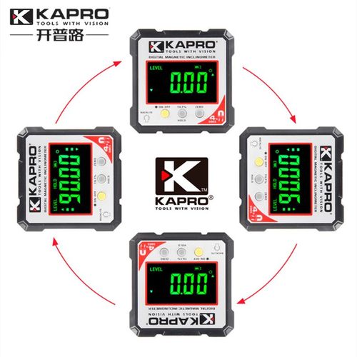 开普路数显倾角仪带激光高精度电子角度尺360度测量角度仪强磁393