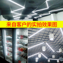 led长条灯超亮t5一体化家用全套灯架1.G2米4M0w吸顶条形T8日光灯